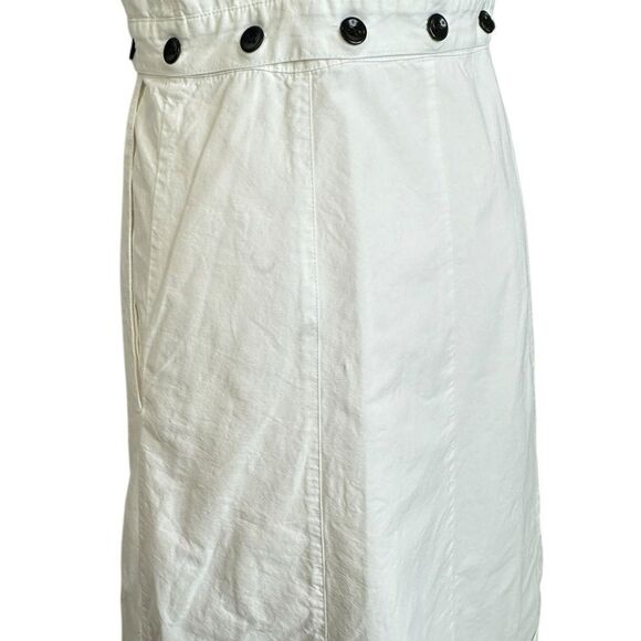 Proenza Schouler White Front Zipper A-line Midi Dress  | Size 8 - Picture 9 of 14
